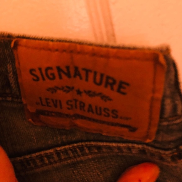 Signature Levi’s Straus -straight leg- 34 by 30 denim jeans, used - Picture 7 of 8